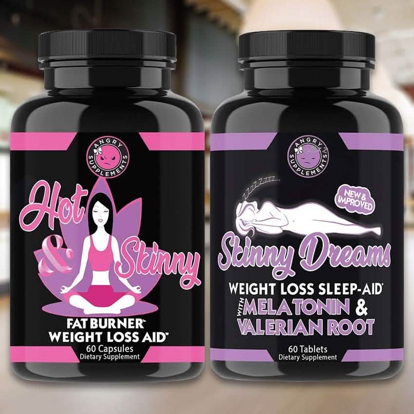 Lot de 2 : pilules minceur jour et nuit Angry Supplements