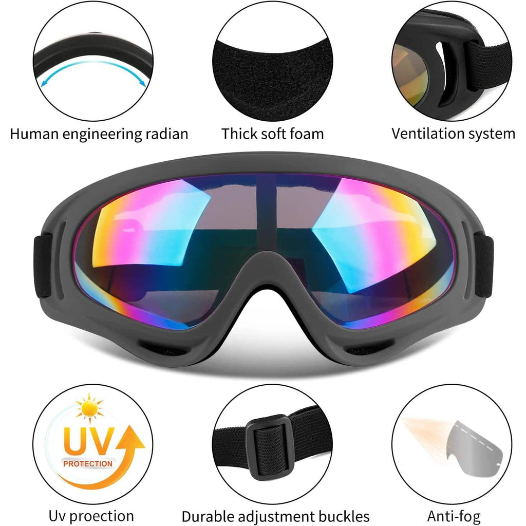 Lot de 2 : Lunettes de sport anti-rayures et anti-poussière