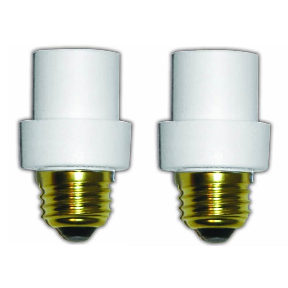 Lot de 2 : Capteurs de lampe automatiques Crépuscule/Aube Douille d'ampoule de sécurité