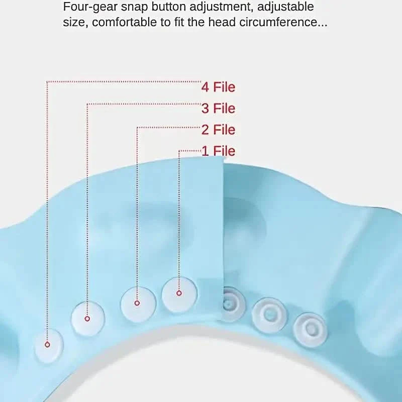 Paquet de 2 : Visière de bain réglable pour bébé