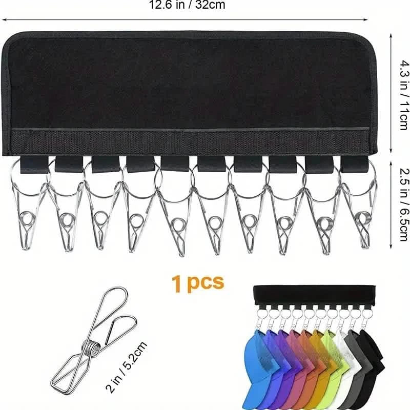 Lot de 2 : Cintre-organiseur pour casquettes de baseball