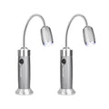 Lot de 2 : Lampe d'extérieur à col de cygne LED pour barbecue