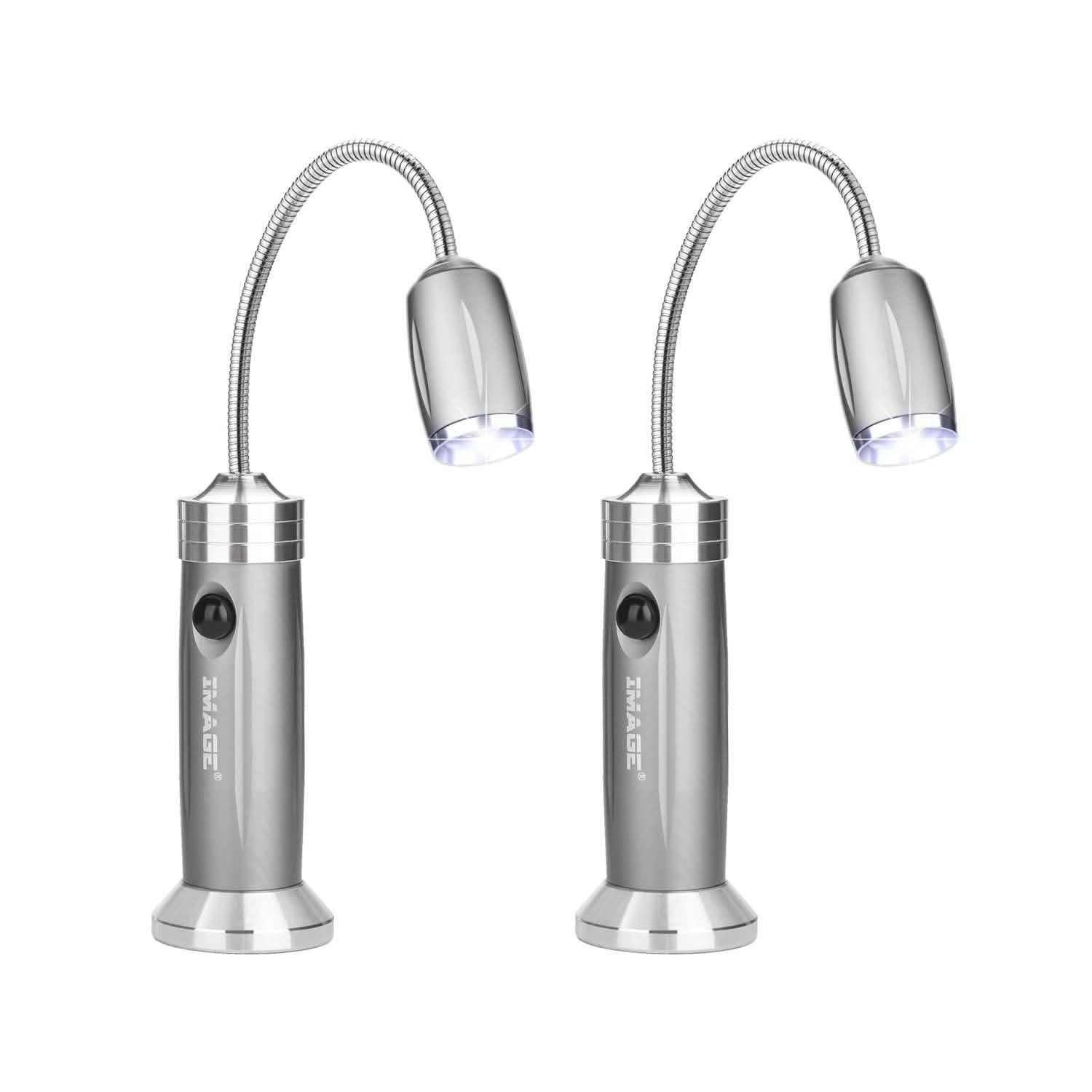 Lot de 2 : Lampe d'extérieur à col de cygne LED pour barbecue