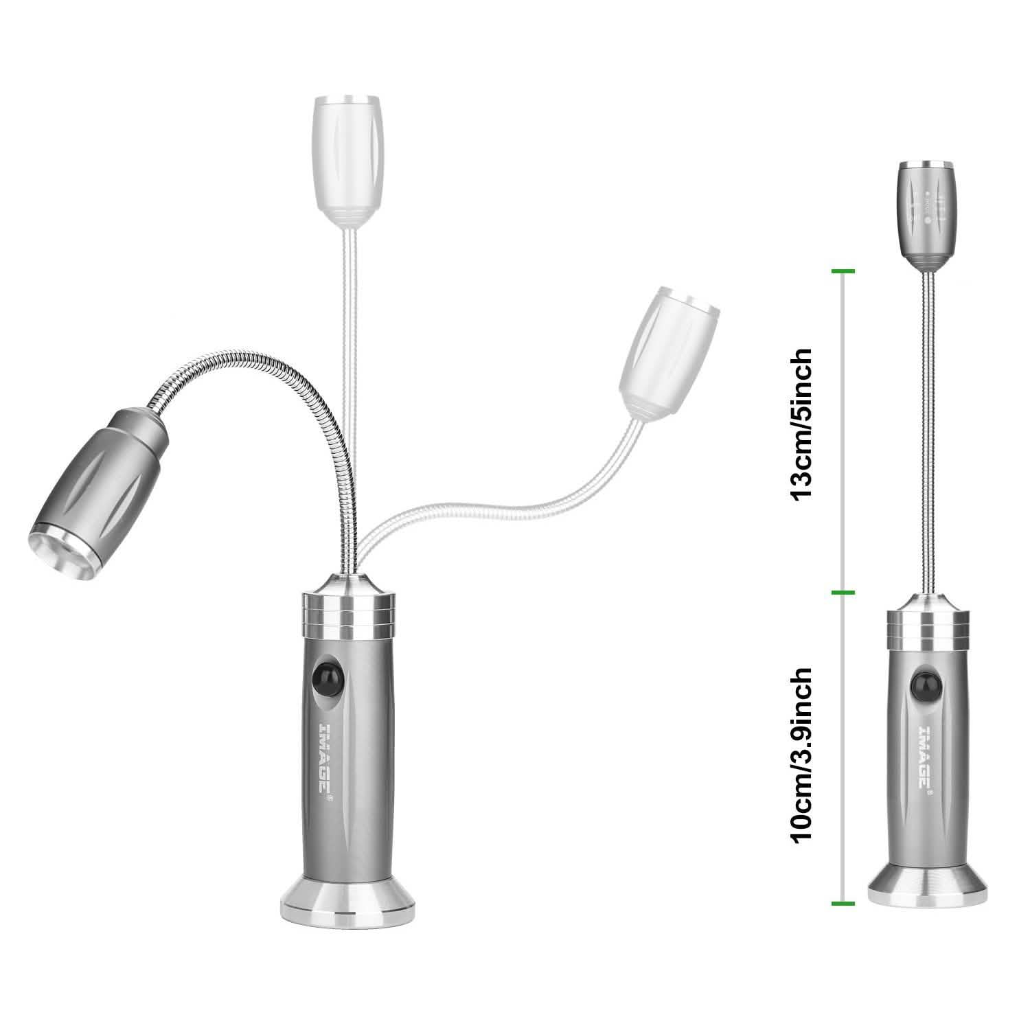 Lot de 2 : Lampe d'extérieur à col de cygne LED pour barbecue
