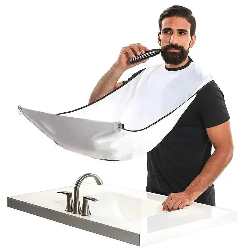 Lot de 2 : Tablier de rasage pour barbe Support pour tondeuse