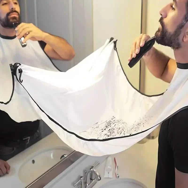 Lot de 2 : Tablier de rasage pour barbe Support pour tondeuse
