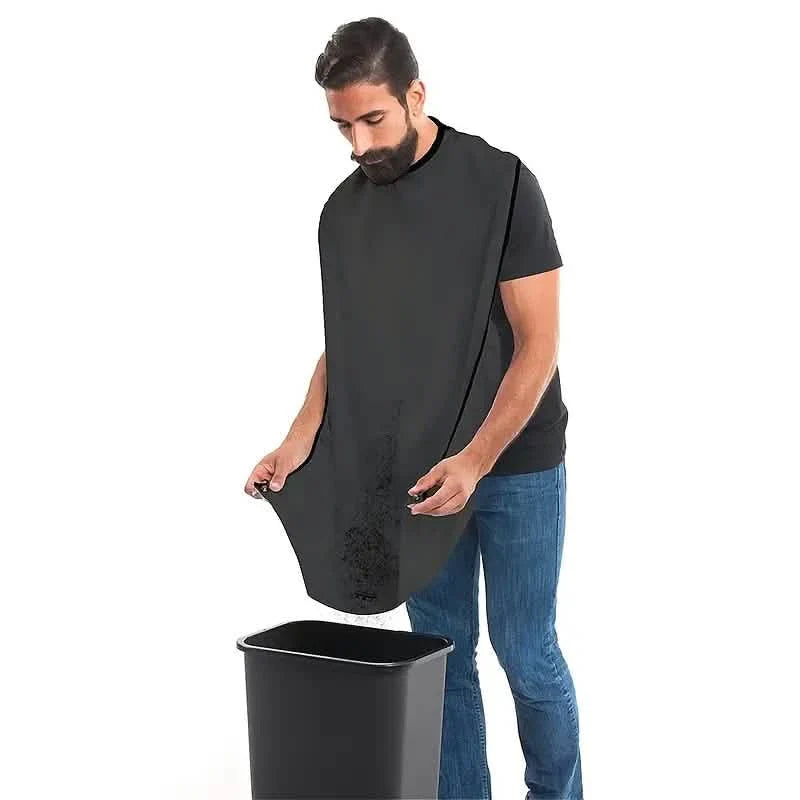 Lot de 2 : Tablier de rasage pour barbe Support pour tondeuse