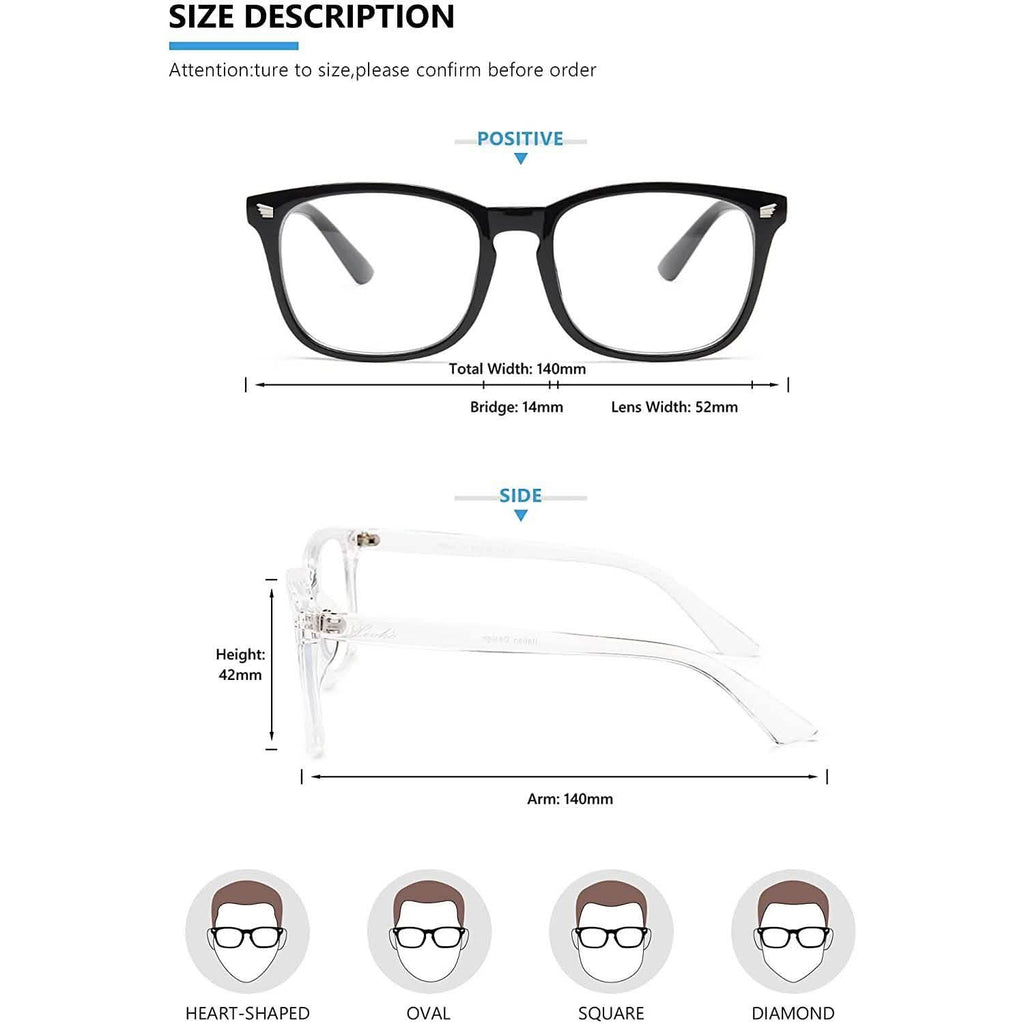 Lot de 2 : Lunettes anti-lumière bleue