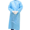 Paquet de 2 : Blouse de protection bleue jetable