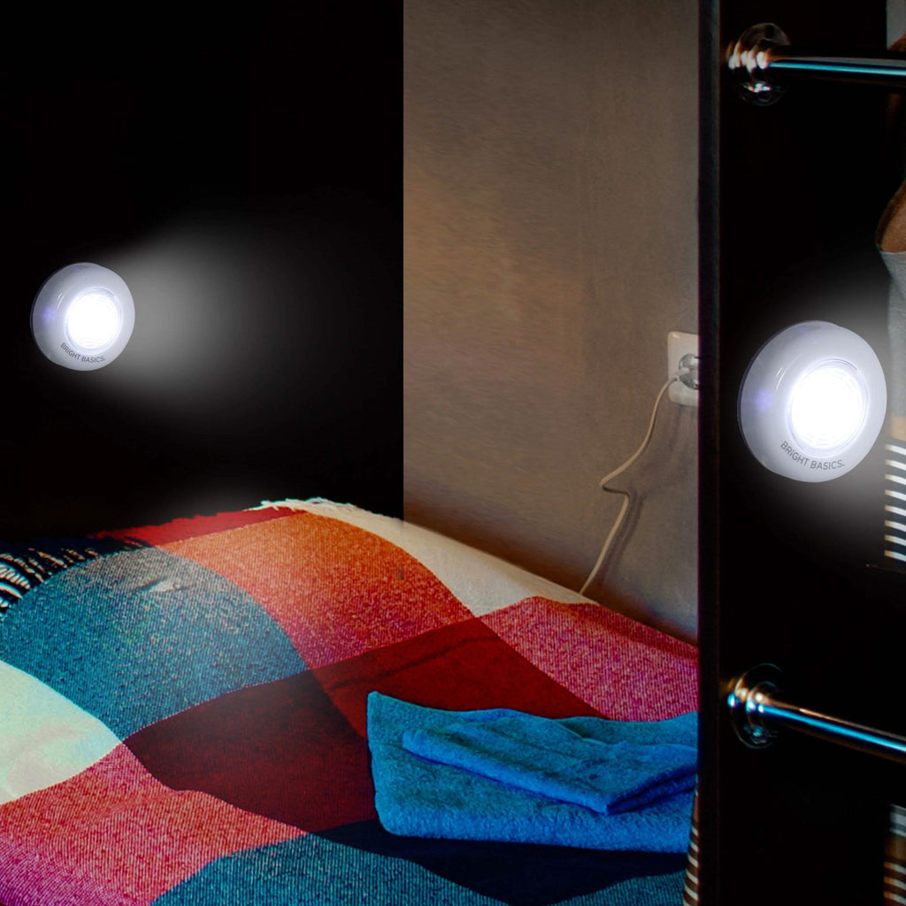 Lot de 2 : Projecteurs LED sans fil ultra-plats Bright Basics