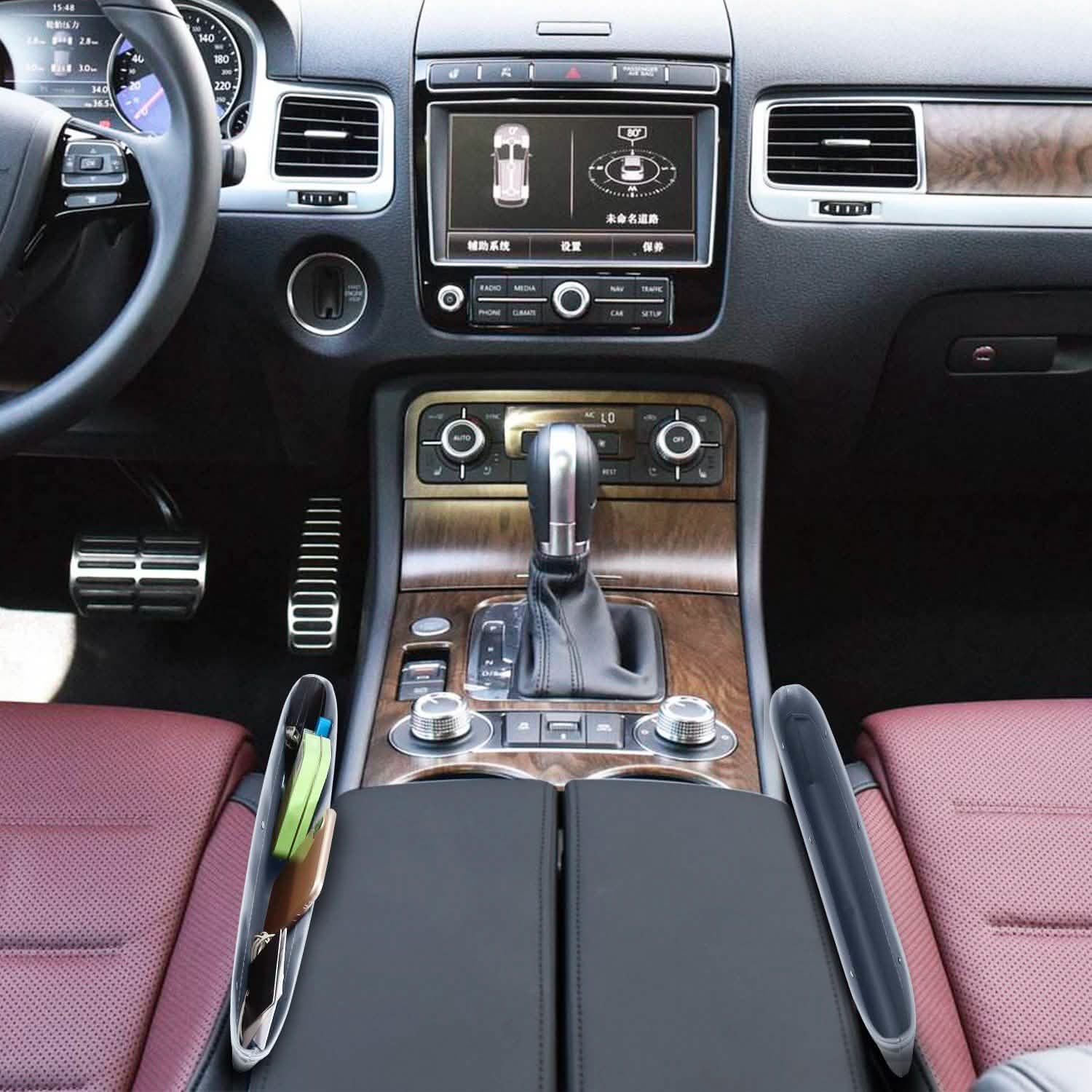 Lot de 2 : Pochette de rangement pour siège de voiture