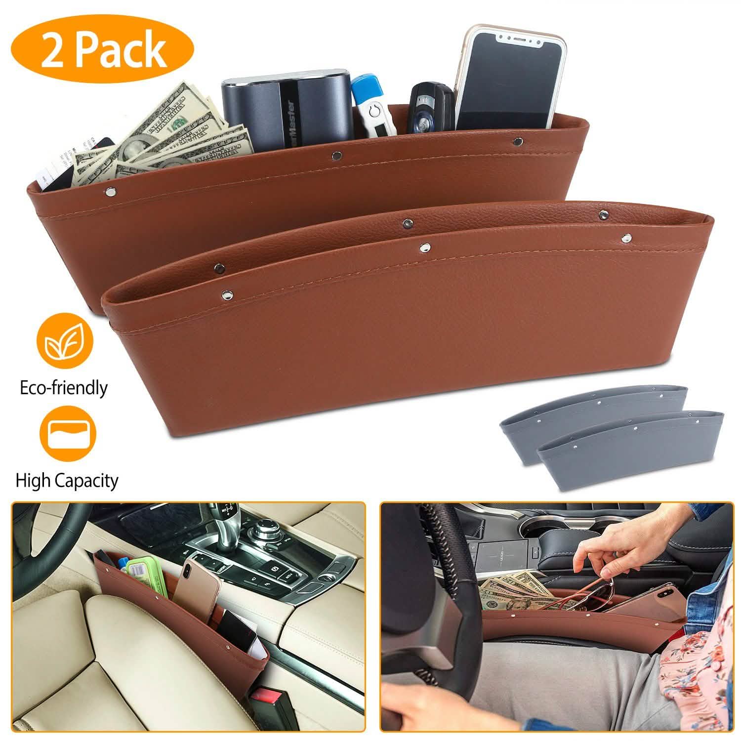Lot de 2 : Pochette de rangement pour siège de voiture
