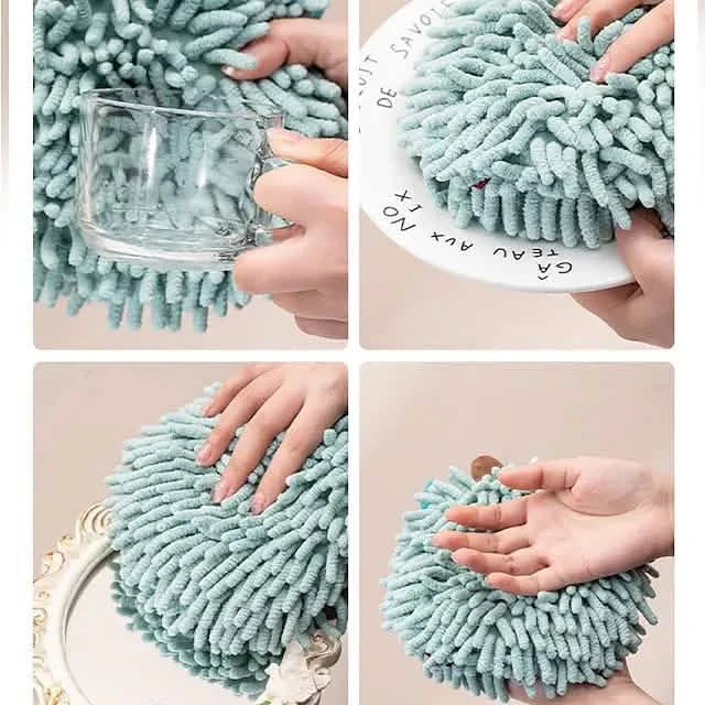 Lot de 2 : Essuie-mains en chenille