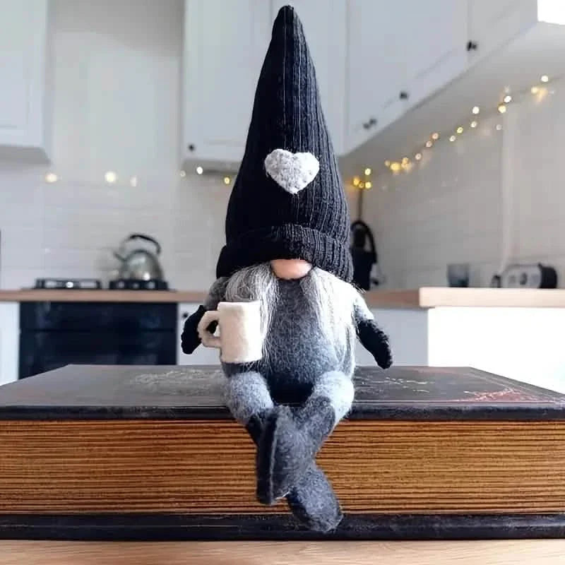 Lot de 2 : Poupée en peluche nain de café