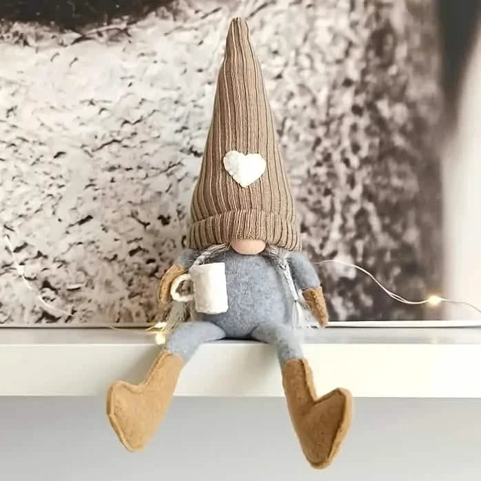 Lot de 2 : Poupée en peluche nain de café