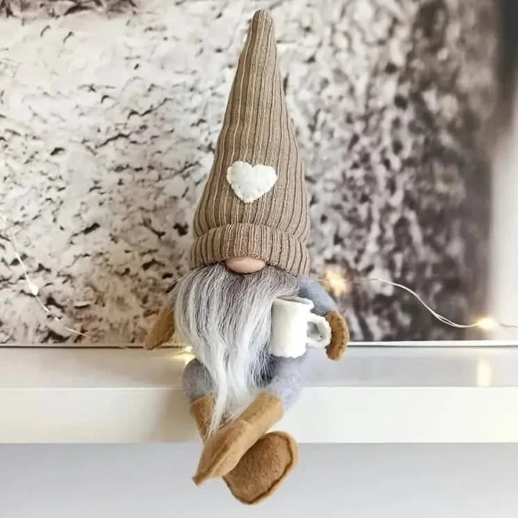 Lot de 2 : Poupée en peluche nain de café
