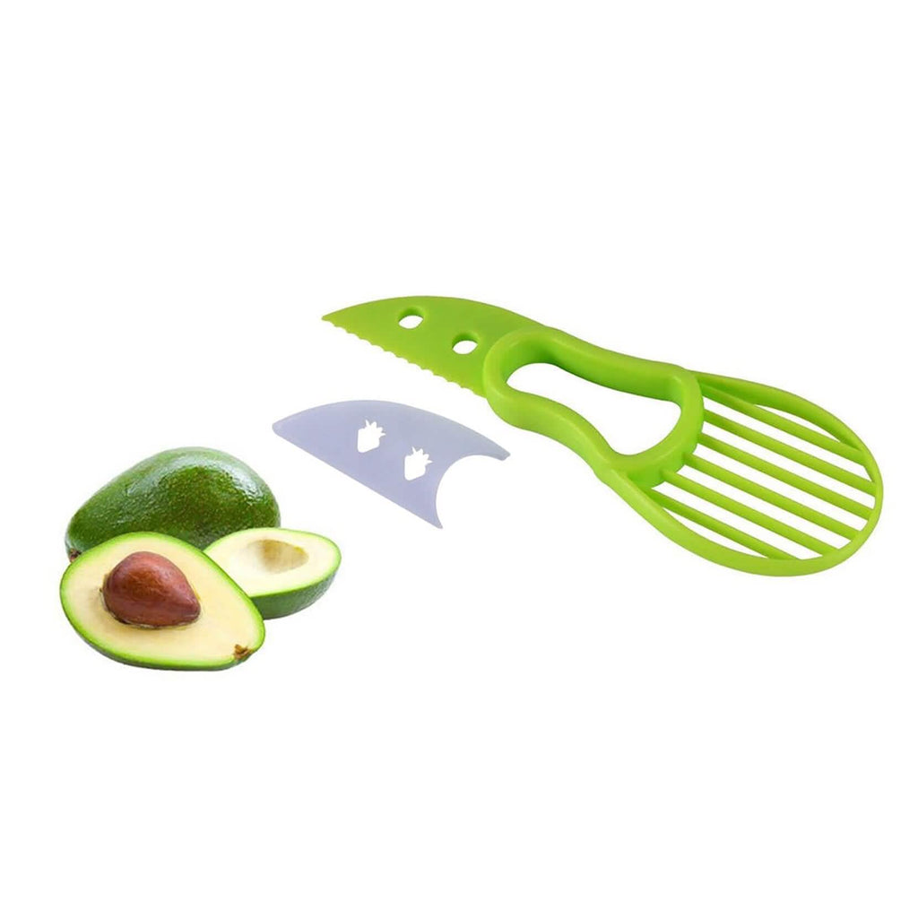 Lot de 2 : Coupe-avocat complet, dénoyauteur et éminceur