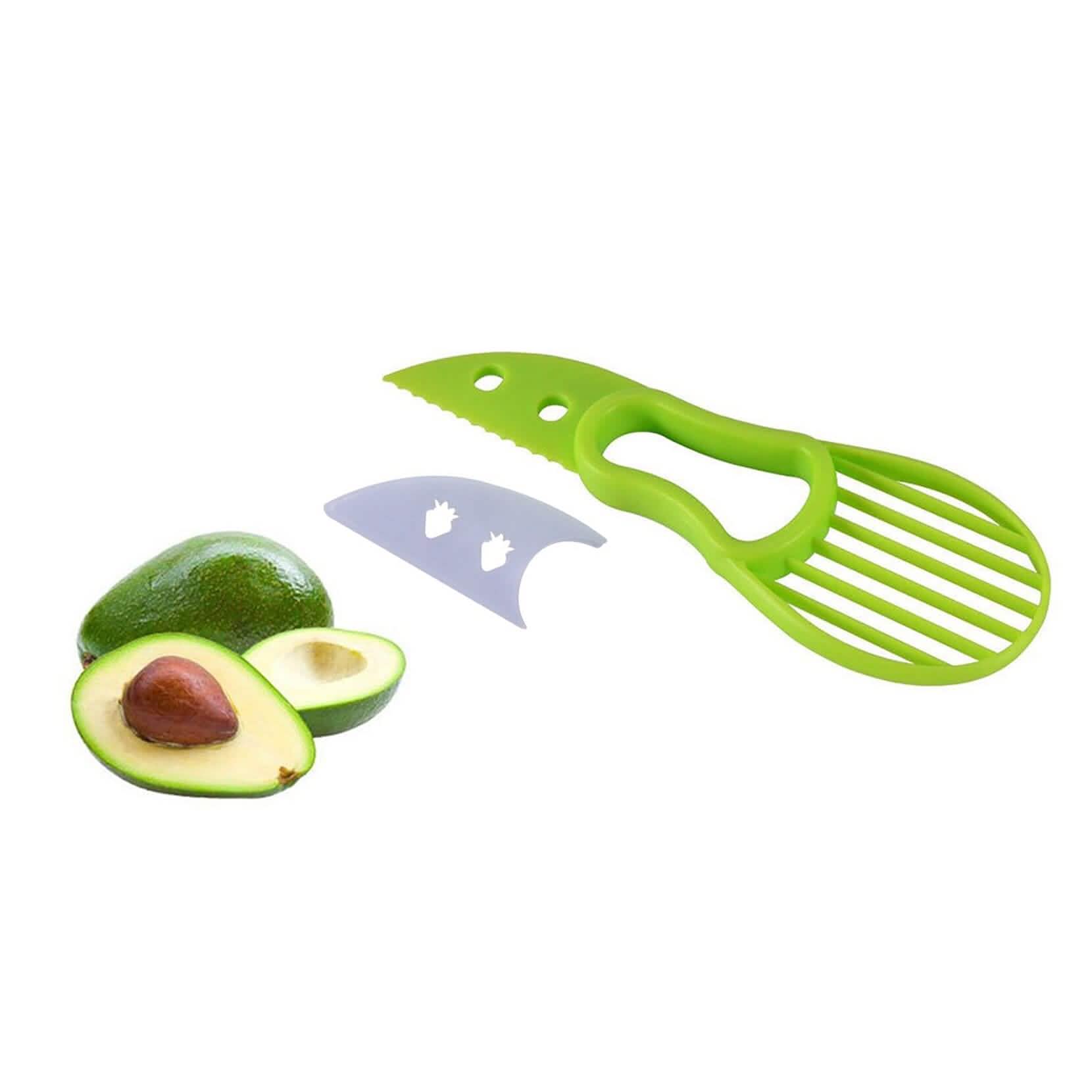 Lot de 2 : Coupe-avocat complet, dénoyauteur et éminceur