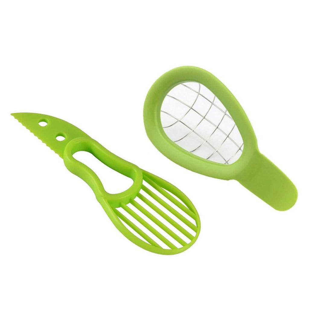 Lot de 2 : Coupe-avocat complet, dénoyauteur et éminceur