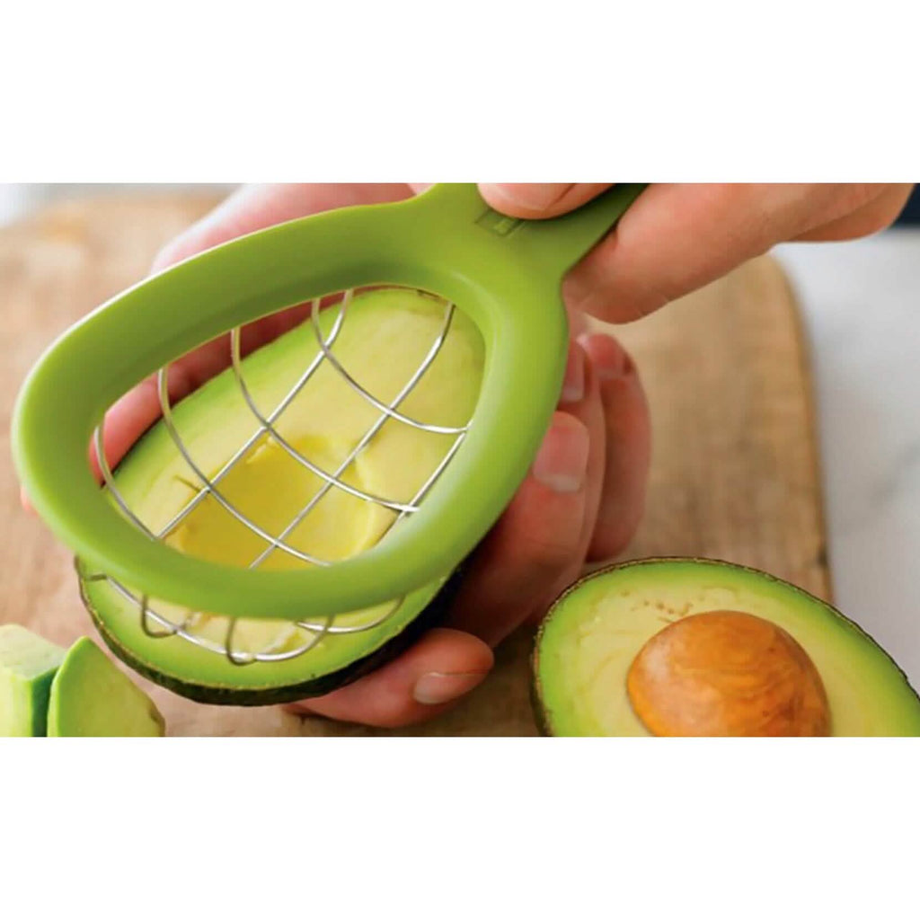 Lot de 2 : Coupe-avocat complet, dénoyauteur et éminceur