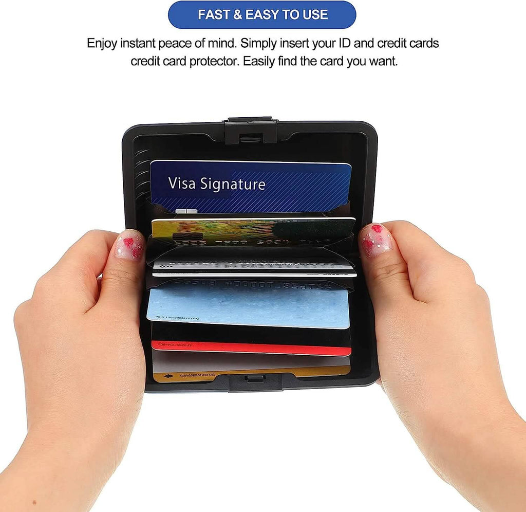 Lot de 2 : Porte-cartes de crédit fin mini avec blocage RFID