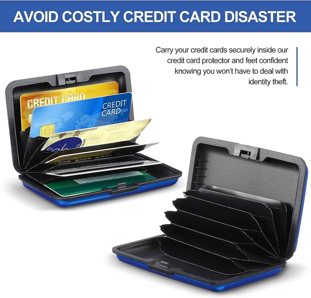Lot de 2 : Porte-cartes de crédit fin mini avec blocage RFID
