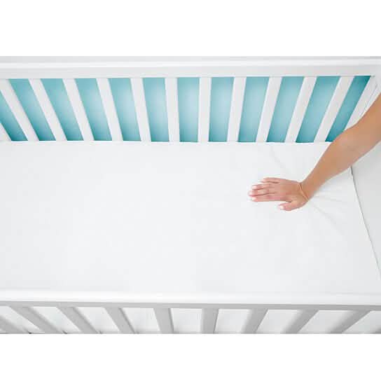 Paquet de 2 : Housse de matelas de berceau de luxe en vinyle avec fermeture éclair