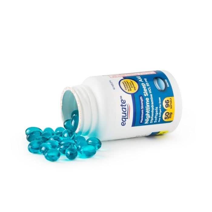 Paquet de 2 : Gélules Equate Force maximale pour le sommeil nocturne