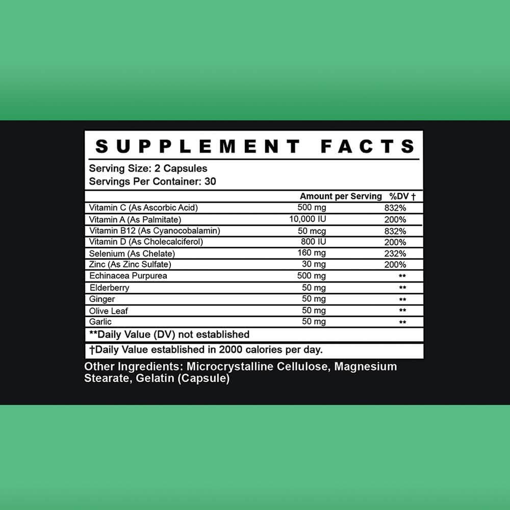 Lot de 2 : Soutien immunitaire bien-être quotidien avec sureau et vitamine C