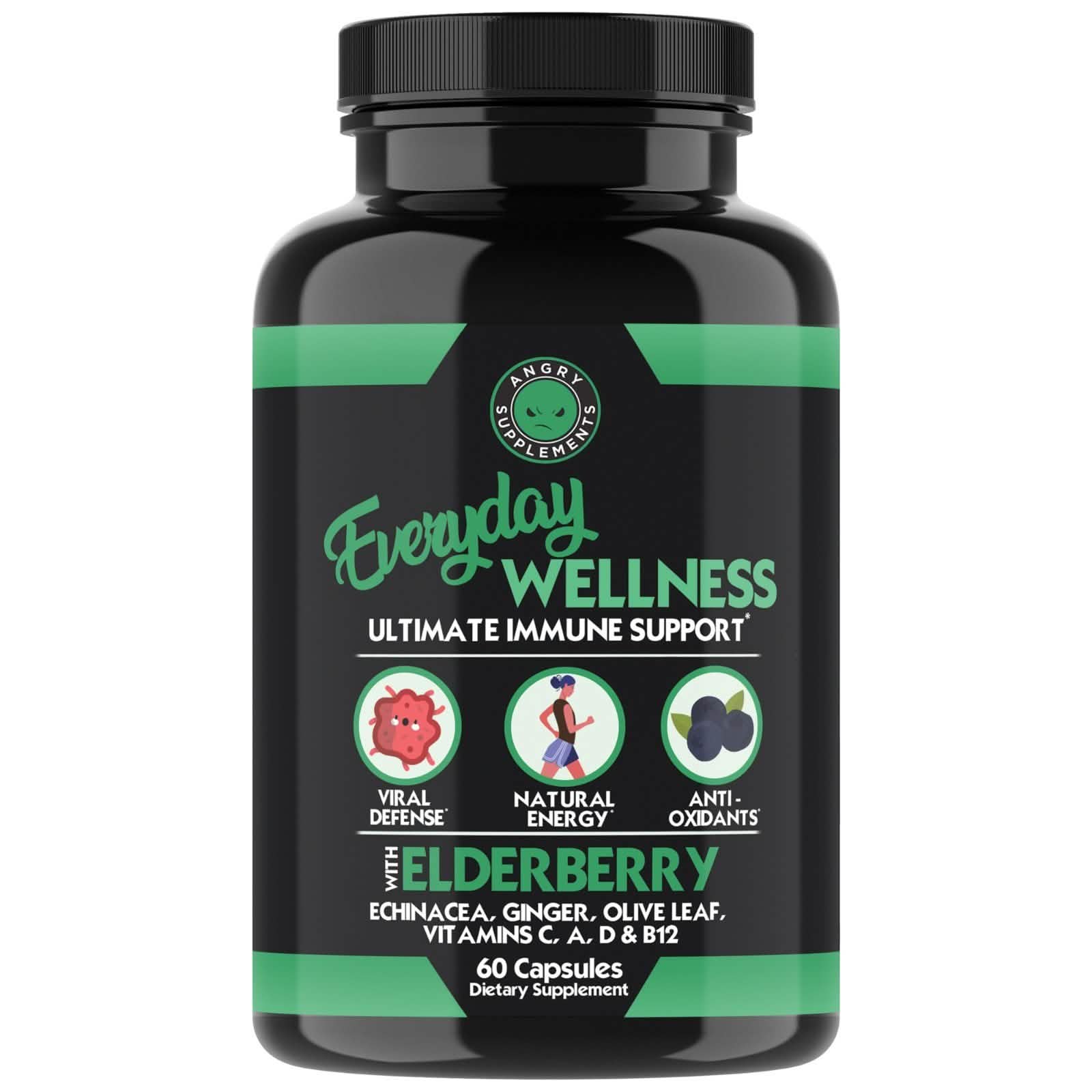 Lot de 2 : Soutien immunitaire bien-être quotidien avec sureau et vitamine C