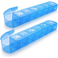 Lot de 2 : Pilulier hebdomadaire extra large