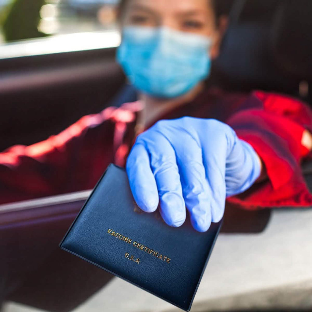 Lot de 2 : Porte-cartes de vaccination CDC en similicuir (protection de dossier d'immunisation)