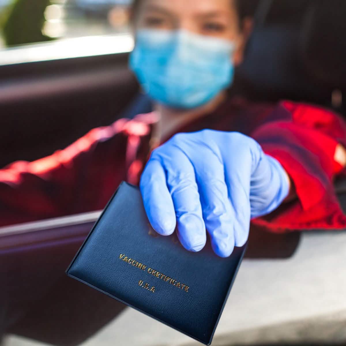 Lot de 2 : Porte-cartes de vaccination CDC en similicuir (protection de dossier d'immunisation)
