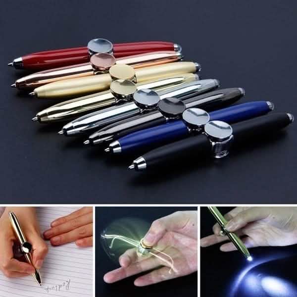 Lot de 2 : Stylo toupie à doigts