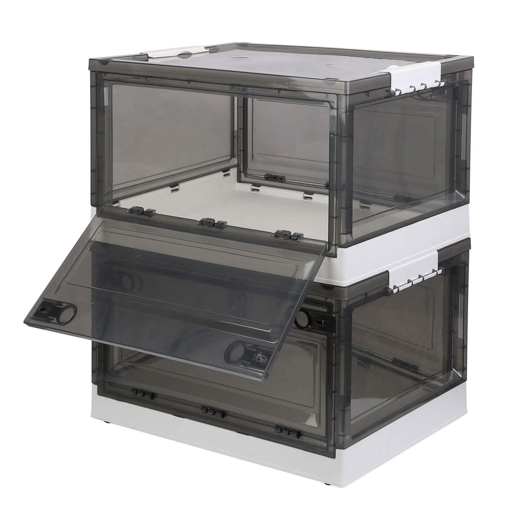 Lot de 2 : bacs de rangement pliables, organisateur de rangement pliable
