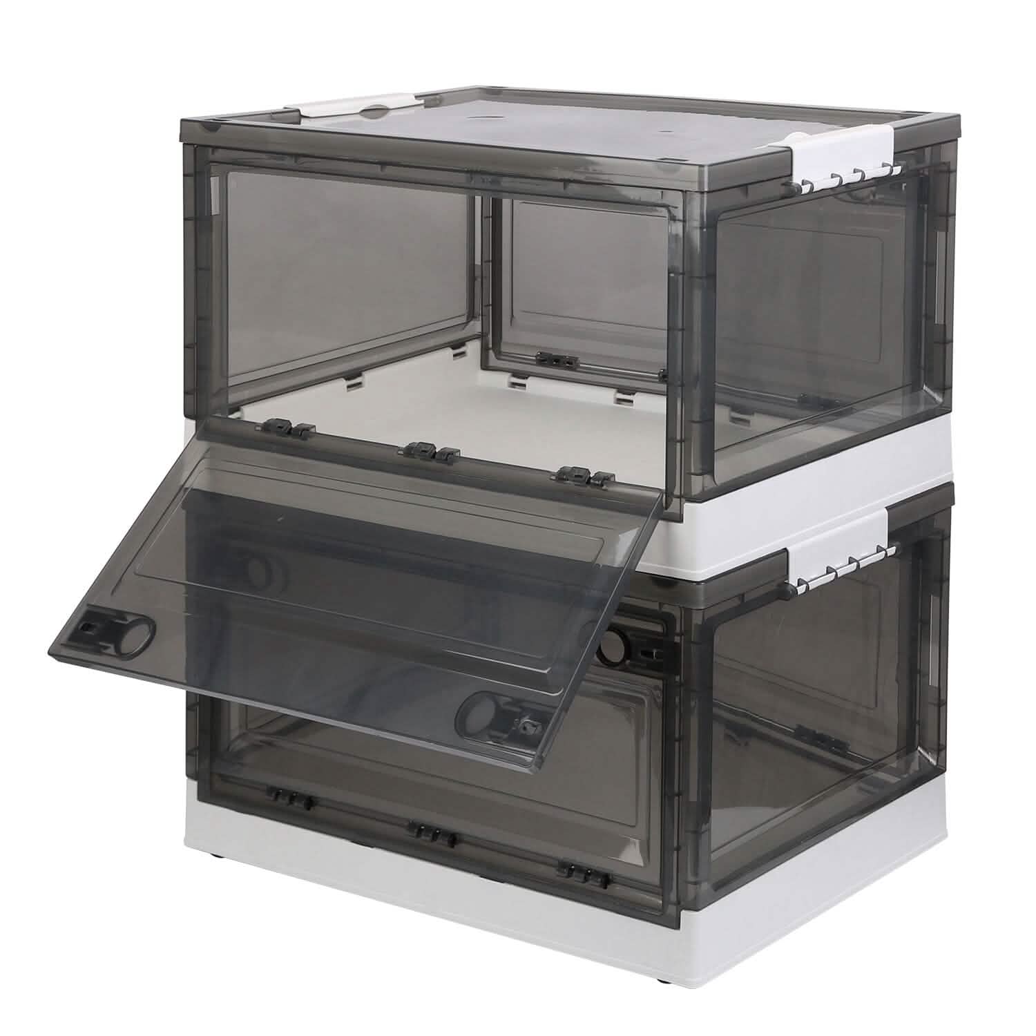 Lot de 2 : bacs de rangement pliables, organisateur de rangement pliable