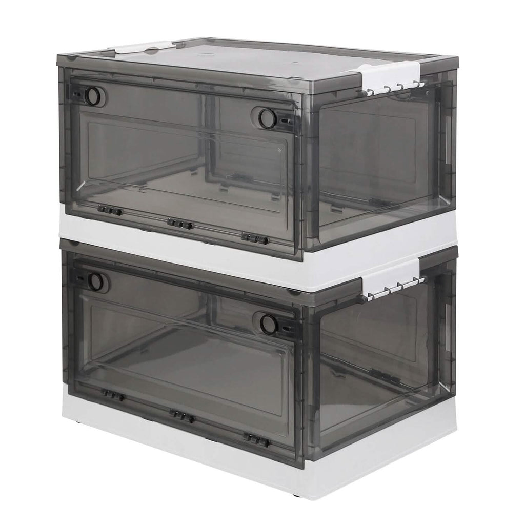 Lot de 2 : bacs de rangement pliables, organisateur de rangement pliable
