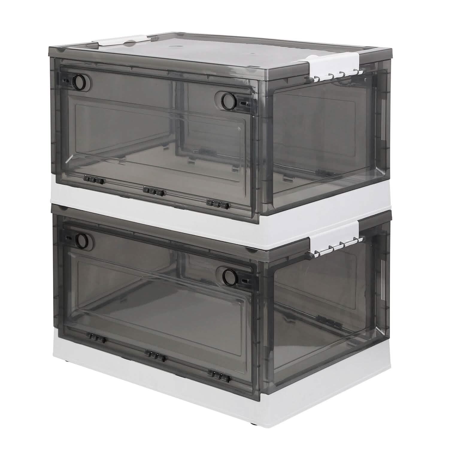 Lot de 2 : bacs de rangement pliables, organisateur de rangement pliable