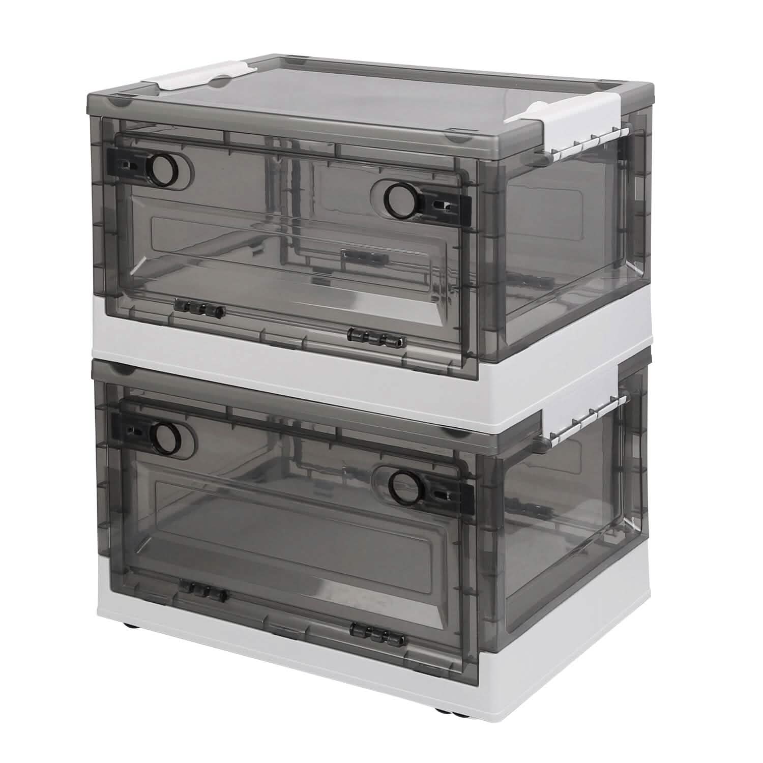 Lot de 2 : bacs de rangement pliables, organisateur de rangement pliable
