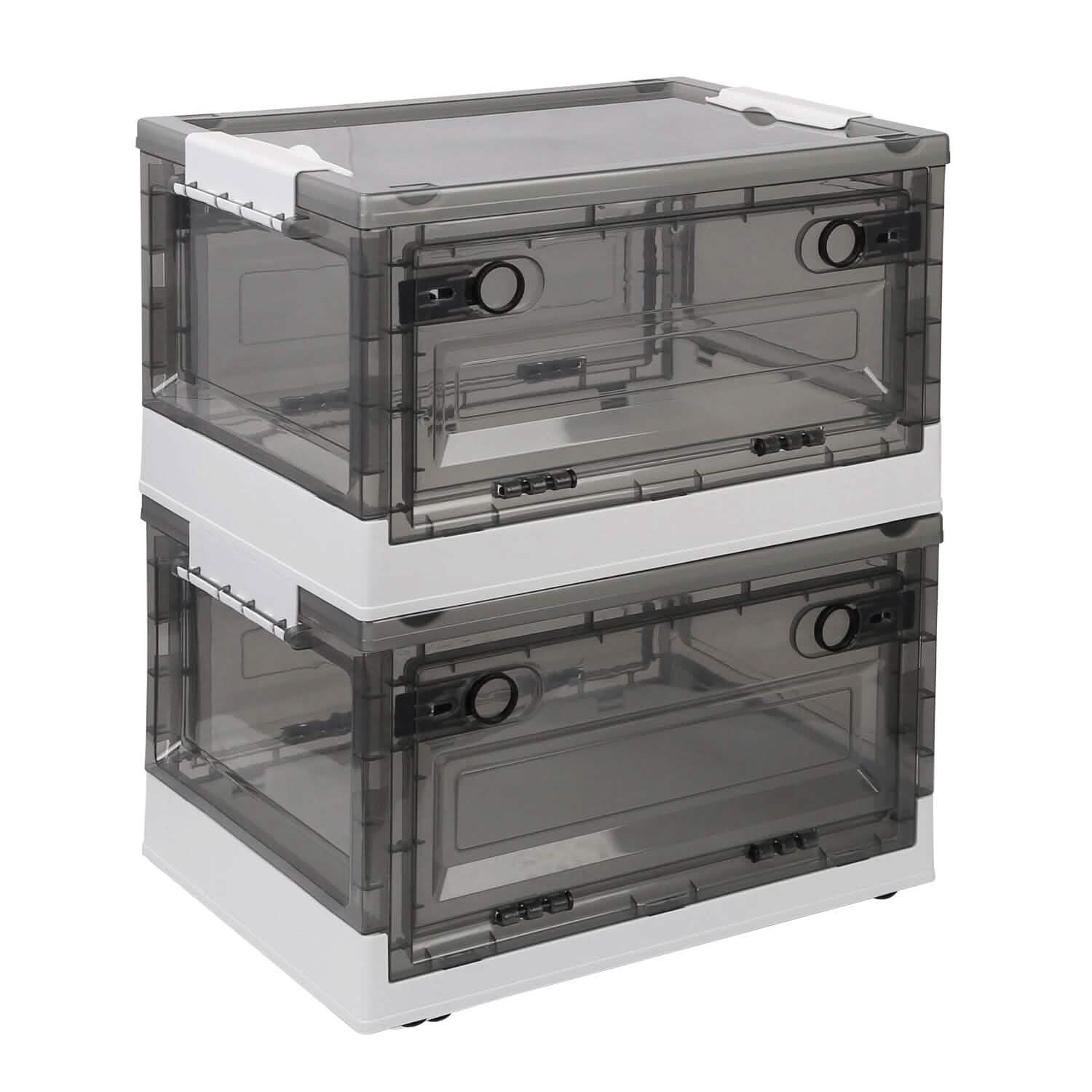 Lot de 2 : bacs de rangement pliables, organisateur de rangement pliable