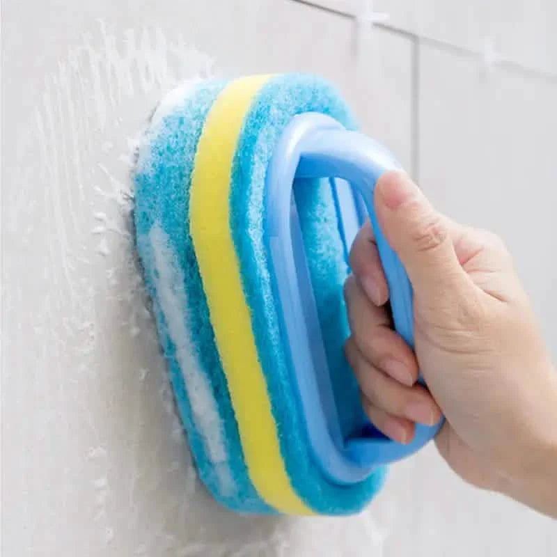 Lot de 2 : brosse à récurer manuelle pour baignoire