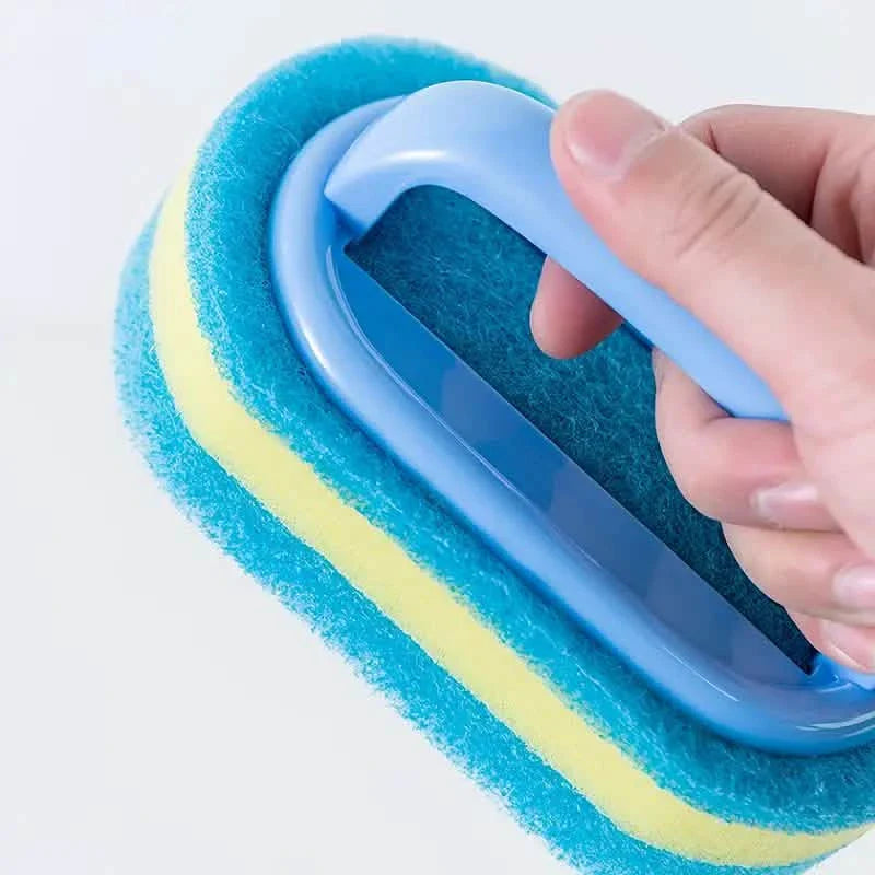 Lot de 2 : brosse à récurer manuelle pour baignoire