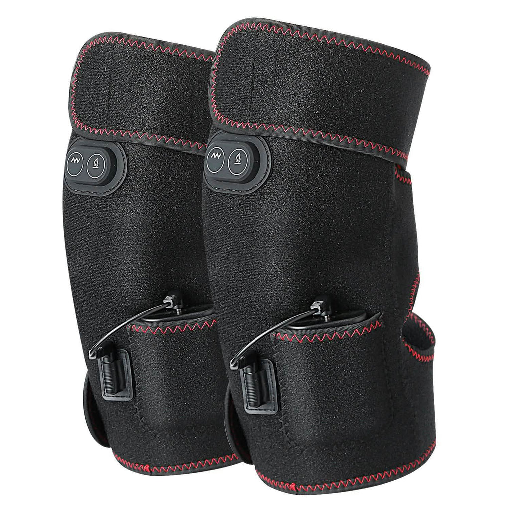 Lot de 2 : Masseur chauffant pour genoux