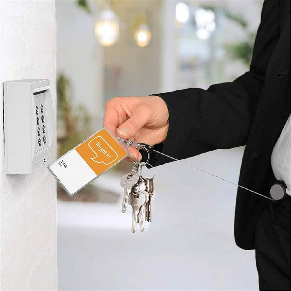 Lot de 2 : Porte-badge rétractable robuste