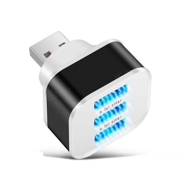 Lot de 2 : Concentrateur USB haute vitesse 3 ports