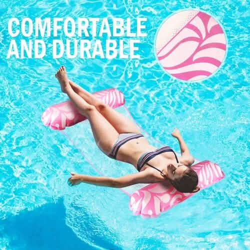 Lot de 2 : Transats Gonflables Flottants pour Piscine ou Plage