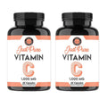 Lot de 2 : Vitamine C pure 1 000 mg – Soutient le système immunitaire et agit comme antioxydant