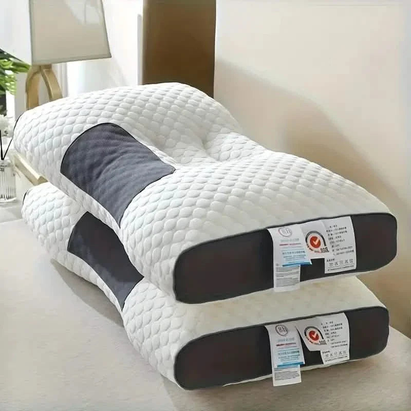 Oreiller de massage en coton antibactérien tricoté avec housse amovible