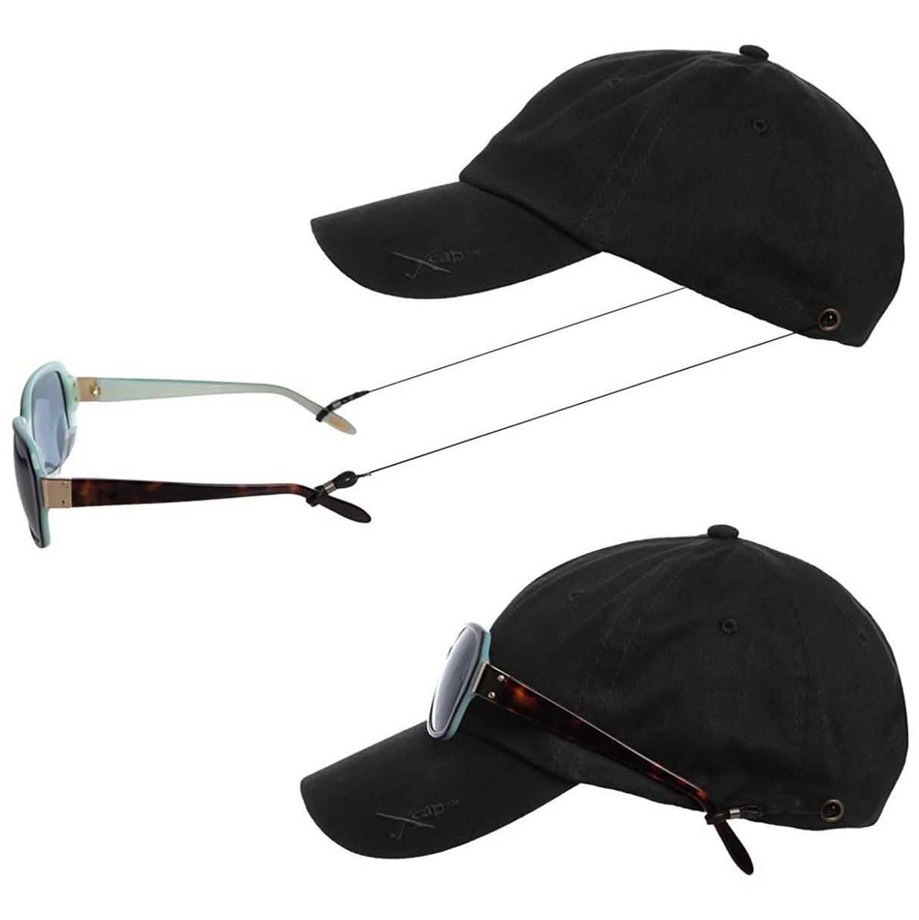 Lot de 2 : Casquettes Kombi Xcap avec support de lunettes de soleil rétractable