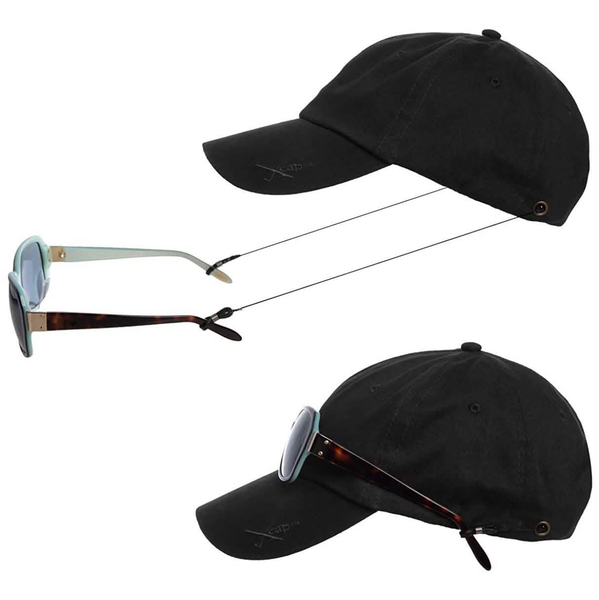 Lot de 2 : Casquettes Kombi Xcap avec support de lunettes de soleil rétractable
